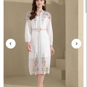 G.D.S. Celeste Cuff Sleeves Long Dress AU 10/ US 6 NWT